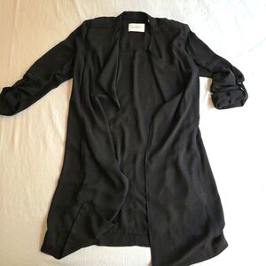 Babaton Aritzia Quincy Flowy Trench Coat Duster XS - Black (no belt)